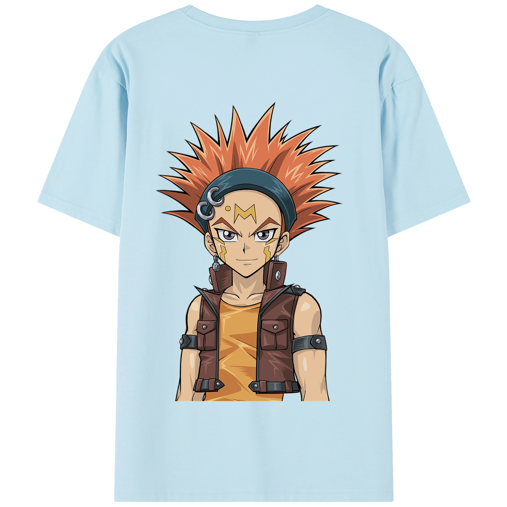 （画像用） 遊☆戯☆王 Yu-Gi-Oh! 綿100％半袖Tシャツ（背面プリント）